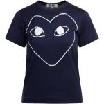 Blå Comme des Garçons PLAY T-shirts i Bomuld Størrelse XL til Damer 