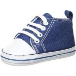 Blå Playshoes Canvas sneakers Størrelse 19 Skridsikre til Børn på udsalg 