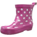 Pinke Playshoes Efterårs Ankelstøvler Med elastik Størrelse 20 Vandtætte med Prikker til Børn 