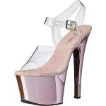 Pleaser Women's Sky-308 Sandals, Clr B Pink Chrome