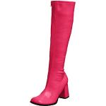 Pinke Retro Pleaser Ankelstøvler blokhæle med firkantede skosnuder Størrelse 43 til Damer 