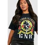 Plus Guns N Roses World Tour Band T-shirt black 48 Female