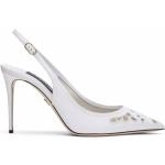 Hvide Elegant Dolce & Gabbana Slingback pumps i Læder Størrelse 37.5 til Damer på udsalg 