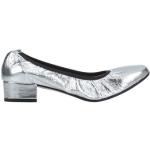 Sølvfarvede Pollini Højhælede sko blokhæle Størrelse 36 til Damer 