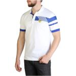 Hvide Armani Emporio Armani Sommer Polo shirts i Lycra Størrelse XXL med Striber til Herrer 