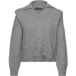 Grå Mango Sweaters med Skulderpuder Størrelse XL 