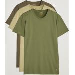 Mørkegrønne POLO RALPH LAUREN T-shirts med rund hals i Bomuld Størrelse XL 3 stk til Herrer 