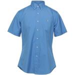Himmelblå POLO RALPH LAUREN Kortærmede skjorter i Bomuld Button down med korte ærmer Størrelse XL til Herrer på udsalg 