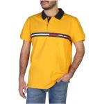 Gule Tommy Hilfiger Sommer Kortærmede polo shirts i Bomuld med korte ærmer Størrelse XL til Herrer på udsalg 