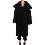 Sorte Dolce & Gabbana Trench coats i Lammeskind Størrelse XL til Damer på udsalg 