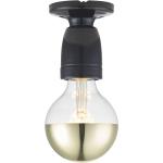 Porcelændsfatning Home Lighting Lamps Ceiling Lamps Black Halo Design
