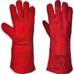 Røde Portwest Handsker i Læder Størrelse XL til Herrer 