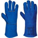 Blå Portwest Handsker i Læder Størrelse XL til Herrer 