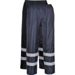 Blå Vandtætte Portwest Regnbukser i Polyester Størrelse XL til Herrer på udsalg 