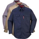 Blå Portwest Langærmede skjorter i Bomuld Størrelse 3 XL til Herrer 