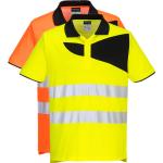 Orange Kortærmede polo shirts i Bomuld med korte ærmer Størrelse XL 