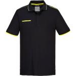 Sorte Portwest Økologiske Kortærmede polo shirts med korte ærmer Størrelse 3 XL til Herrer på udsalg 