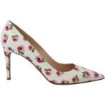 Hvide Prada Højhælede sko i Læder Størrelse 36.5 med Blomstermønster til Damer 