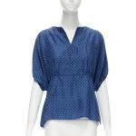 Blå Vintage MARNI Bluser Størrelse XL med Prikker til Damer 