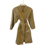 Beige Vintage Burberry Trench coats i Bomuld Størrelse XL til Damer på udsalg 