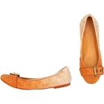 Orange Vintage Louis Vuitton Sommer Ballerina sko med rem i Bomuld Størrelse 37 til Damer 