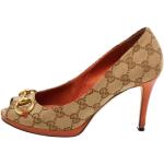 Brune Vintage Gucci Canvas sko Størrelse 37.5 til Damer på udsalg 