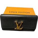 Sorte Vintage Louis Vuitton Damepunge i Læder med Slangeprint 