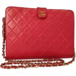 Røde Vintage Chanel Shoppere med Frynser til Damer 