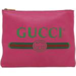 Pinke Vintage Gucci Dametasker i Læder på udsalg 