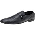 Sorte Vintage Gucci Loafers i Læder Størrelse 45 til Herrer 