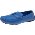 Blå Vintage Prada Loafers i Læder Størrelse 41 til Herrer 