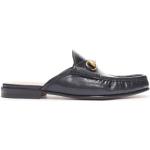 Sorte Vintage Gucci Loafers i Læder Størrelse 43 til Damer 