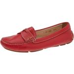 Røde Vintage Prada Loafers i Læder Størrelse 37.5 til Damer 