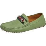 Grønne Vintage Gucci Loafers i Læder Størrelse 40 til Damer 