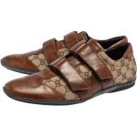 Brune Vintage Gucci Sneakers med velcro i Læder Med velcro Størrelse 43.5 til Herrer på udsalg 
