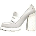 Hvide Vintage BOTTEGA VENETA Højhælede sko i Læder Størrelse 34.5 til Damer på udsalg 