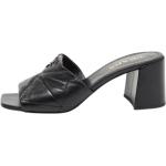 Sorte Vintage Prada Sommer Loafers i Læder blokhæle Med elastik Størrelse 39.5 til Damer på udsalg 