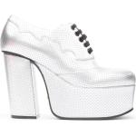 Grå Gucci Læderstøvler i Læder blokhæle Størrelse 37.5 til Damer 