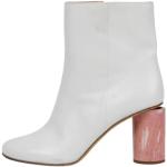 Hvide Vintage Acne Studios Læderstøvler i Læder blokhæle Hælhøjde 7 - 9 cm Størrelse 37 til Damer 