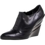 Sorte Vintage Miu Miu Støvler med kilehæl i Læder Kilehæle Størrelse 39 til Damer 
