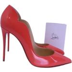 Røde Vintage Christian Louboutin Stiletter i Læder Størrelse 39.5 til Damer på udsalg 