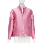 Pinke Bomber jakker i Læder med Nitter Størrelse XL til Damer 