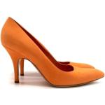 Orange Vintage Hermès Stiletter Stilethæle med spidse skosnuder Størrelse 39 til Damer på udsalg 