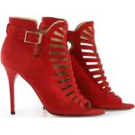 Røde Vintage Jimmy Choo Stiletstøvler Stilethæle Størrelse 38.5 til Damer 