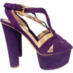Violette Vintage Prada Sommer Plateau sandaler Hælhøjde over 9 cm Størrelse 37.5 til Damer 