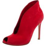 Røde Vintage Christian Louboutin Stiletstøvler Stilethæle Størrelse 35.5 til Damer 