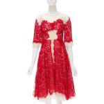 Røde Dolce & Gabbana Aftenkjoler i Silke Størrelse XL med Blomstermønster til Damer 
