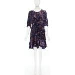 Blå Louis Vuitton Aftenkjoler i Fløjl Størrelse XL med Blomstermønster til Damer 