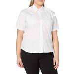 Hvide Bæredygtige Kortærmede skjorter med Øko-Tex med korte ærmer Størrelse XL til Damer 