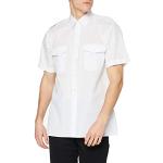 Hvide Bæredygtige Kortærmede skjorter med Øko-Tex Button down med korte ærmer Størrelse XL 